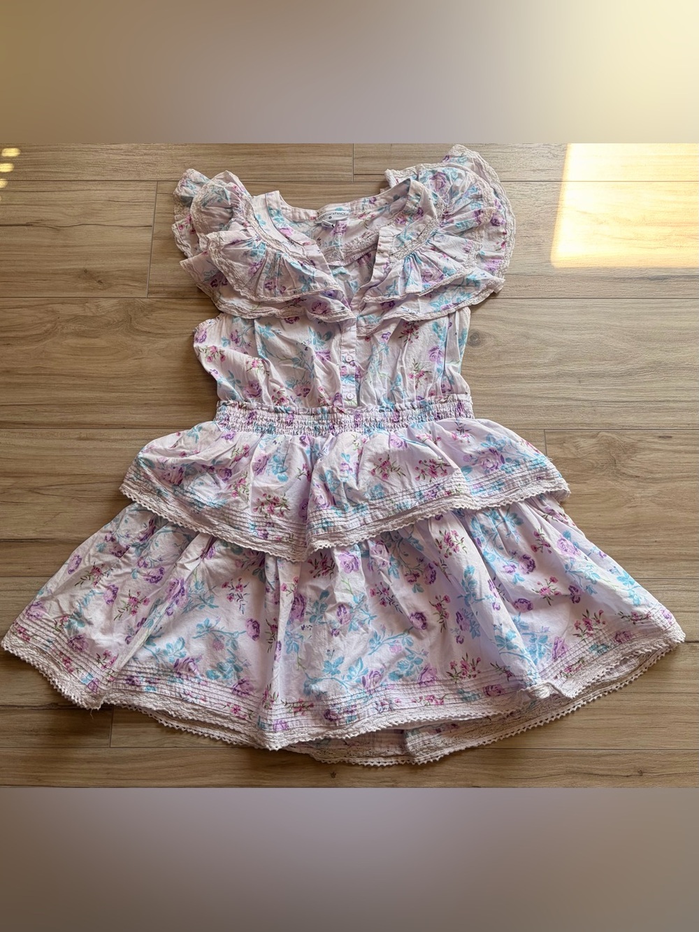 SOLD LoveShackFancy Floral Tiered Ruffle